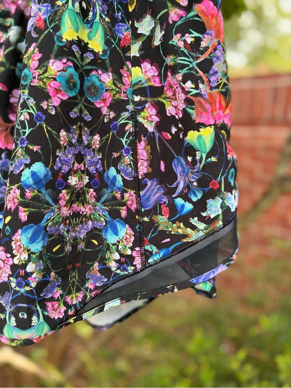 LULULEMON Hotty Hot High-Rise Skirt Skort Flowerscope BlackMulti Size 12